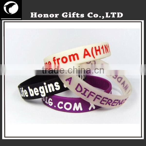 Pretty Cool Party Gifts High Quality Cheap Silicone Bracelet