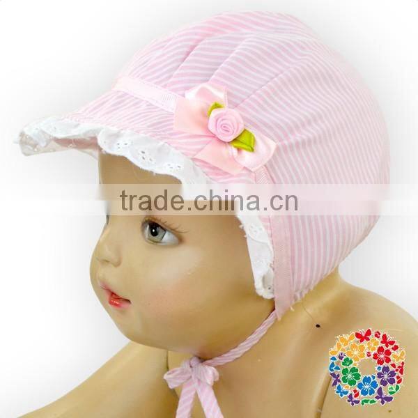wholesale baby hat cotton pink lace hat baby caps and hats