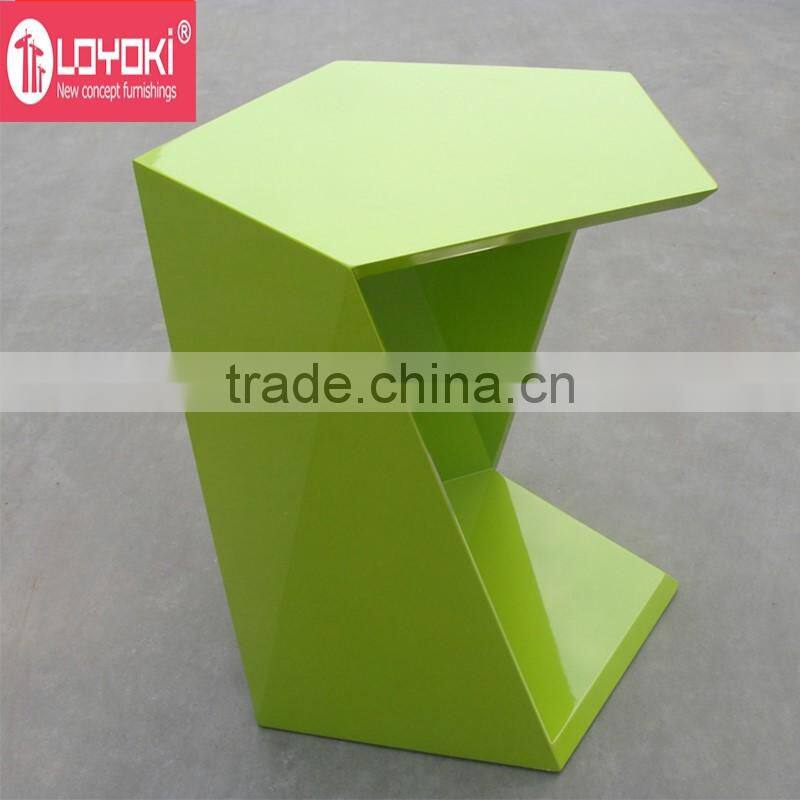 new style polygon sofa side table coffee table with glossy finished