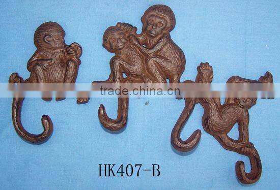 Handcrafted Model Ships Whitewashed Key 6" Turtle Decorative Cast Iron Hook