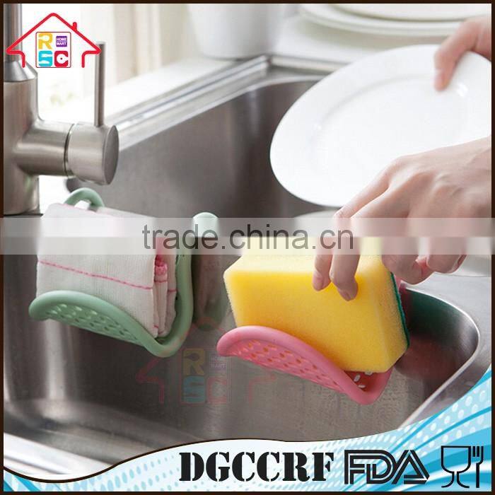 NBRSC Foldable Kitchen Sink Caddy Sponge Holder Scratcher Holder Cleaning Brush Holder Sink Organizer