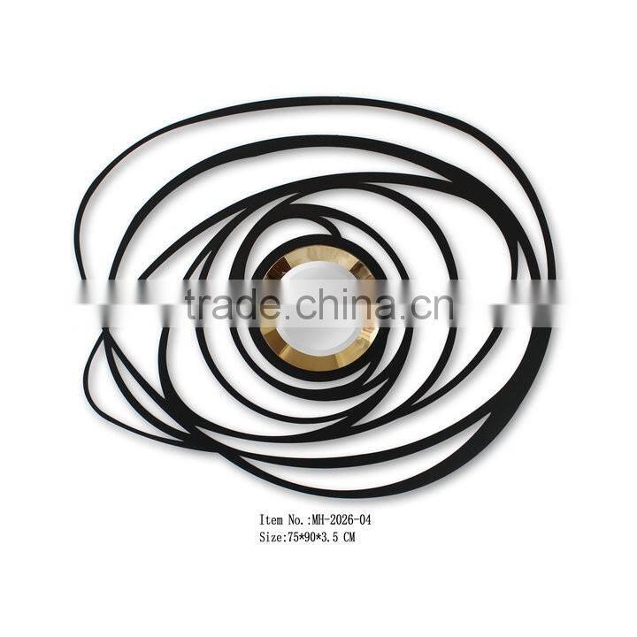 304 Polishing Electroplating Gold Stainless Steel Mirror Frame with Convex mirror Manufacturer Decorative Wall Mirror Wholesale