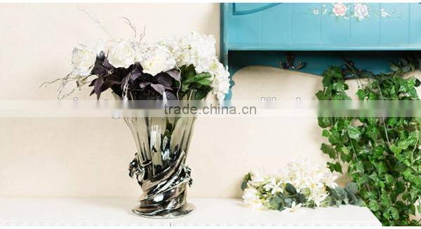 wholesale colored and clear glass flower vases