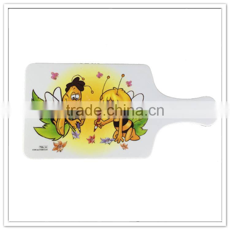 New item personalized little bee functational plastic flexible bread cutting board