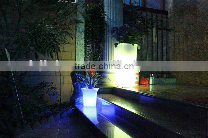 Wireless rechargeable adornment glowing led fllowerpot