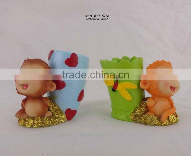 2016 new year decoration mresin onkey for sale