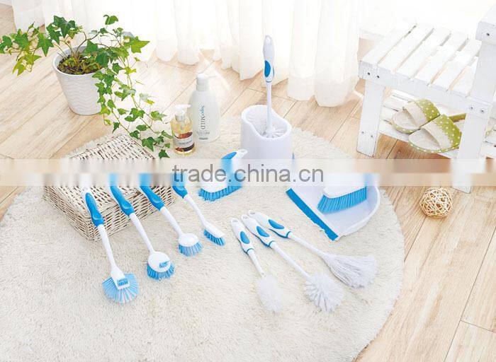 2015 new style house cleaning tool plastic bottle brush with rubber handle