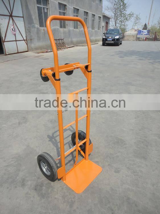 cheap wooden flat cart platform hand trolley industrial hand truck