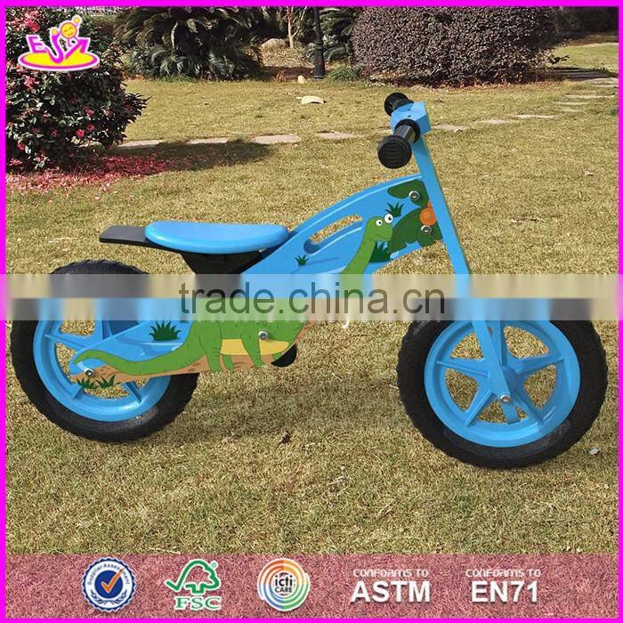 2017 New original work children wooden boys balance bike made in china W16C172