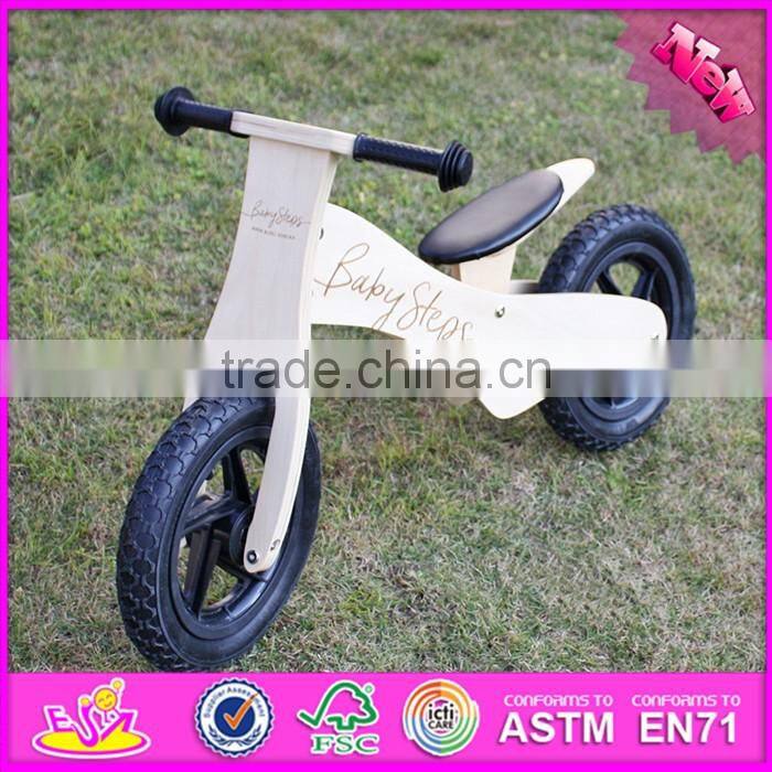 2016 new design log color wooden balance bike for toddlers W16C155