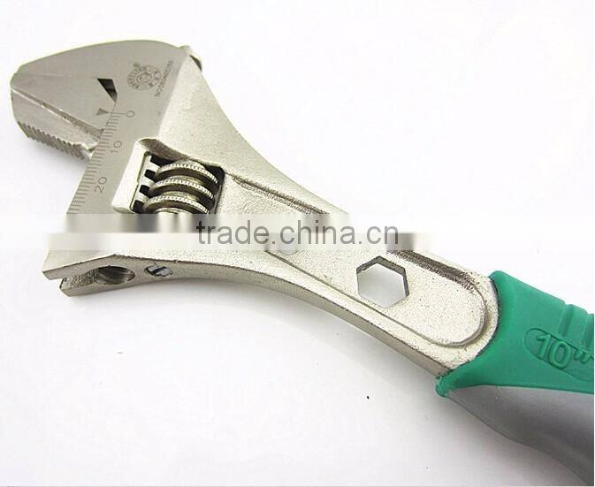 BERRYLION 250mm adjustable monkey screw wrench with rubber handle design