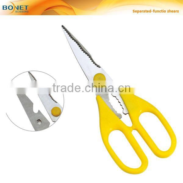S54007 LFGB certificated 8" stainless steel blade Detachable Kitchen Shears scissors