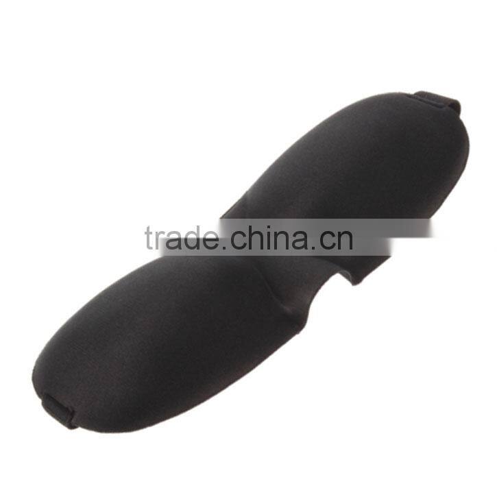 Hot Sale Travel Rest 3D Sponge EyeShade Sleeping Eye Mask Cover Sleep Blindfolds For Health Care To Shield The Light Black