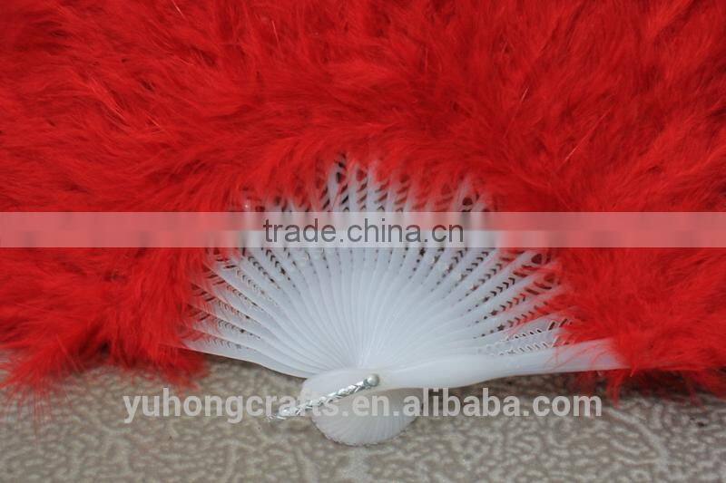 Feather fans for wedding gifts