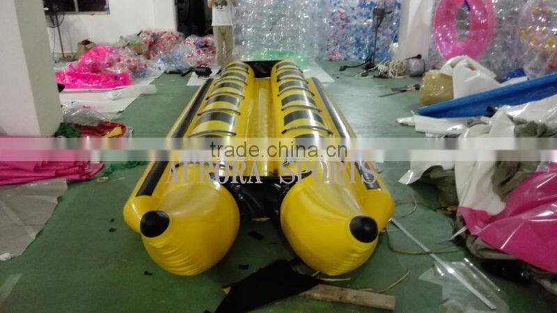 New finished star inflatable banana boat with customized size