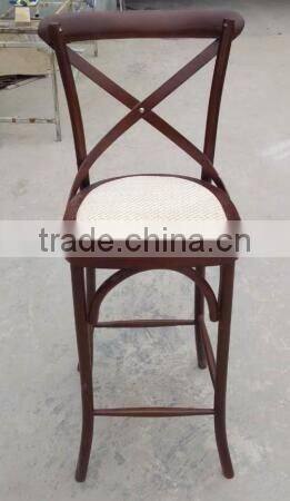wooden cross back high back hotel chair banquet dining chairs