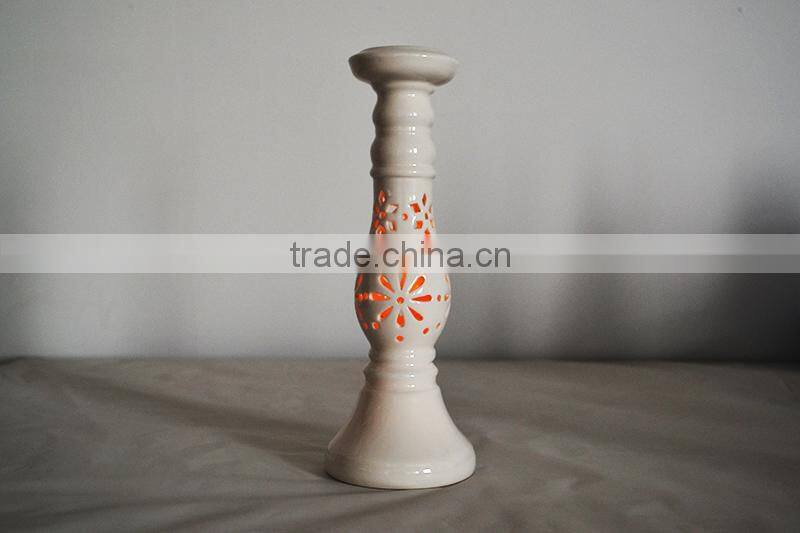 New arrivel classial design Ceramic crafts led lighting flash color