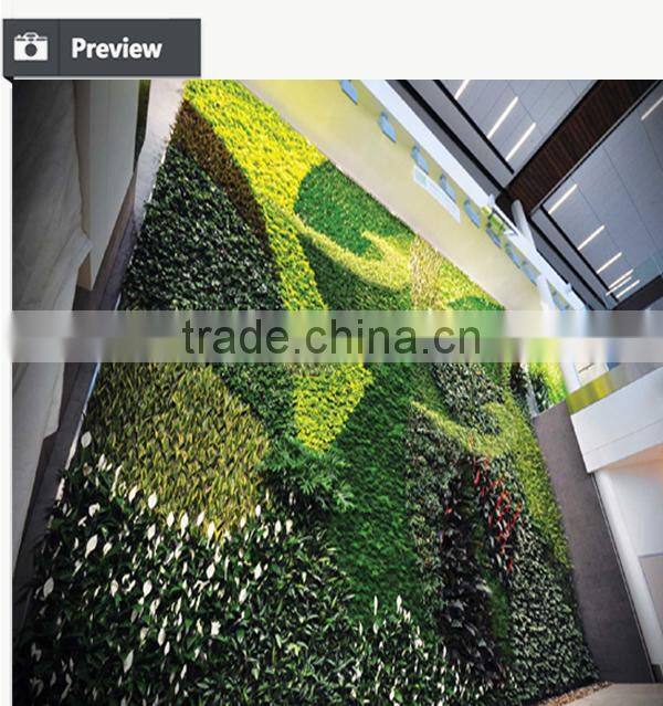 OEM vertical garden with artificial plants vertical wall garden