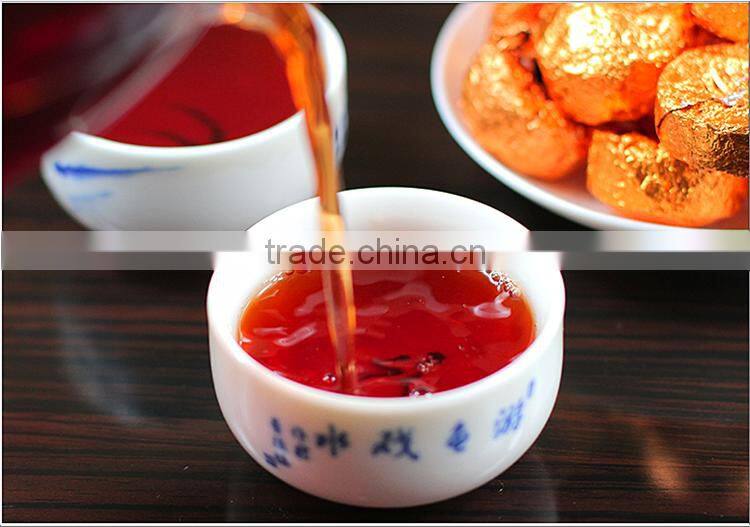 Top quality different kinds scented compressed puer tea slimming ripe puer mini puer tuo tea