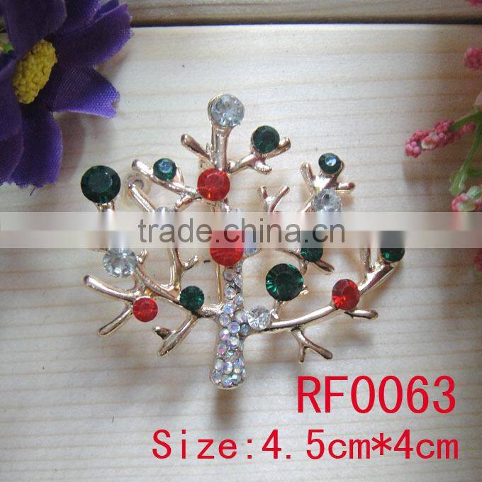 RF0050 bridal cheap wholesale crystal rhinestone brooch for wedding invitation