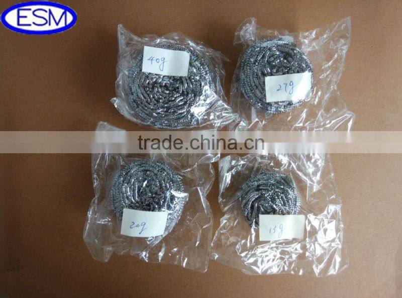 ss410/GI Stainless Steel spiral Scourer,kitchen scrubber