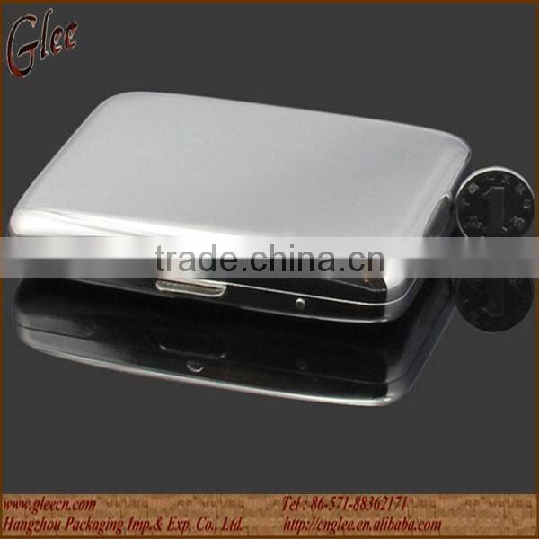 Hinged mini metal cigar case / box