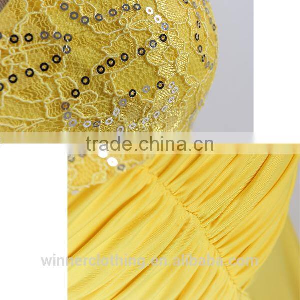 Apparel manufactureres high quality lace hem sexy/stylish evening dress 2013