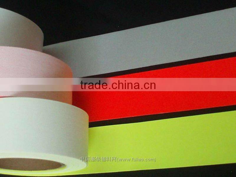 Safety silver high visibility retro reflective fabric cotton polyester clothing