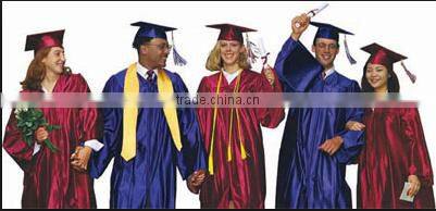 Wholesale school unifrom red and black gown China