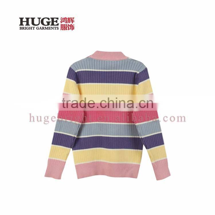Round Neck Kintted 100% Cotton Sweater Designs For Kids
