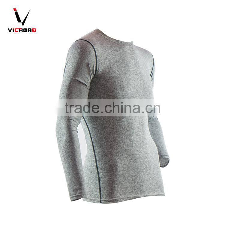 Wholesale Long Sleeve tshirt Plus Size Breathable Fast-drying fitness apparel manufacturers