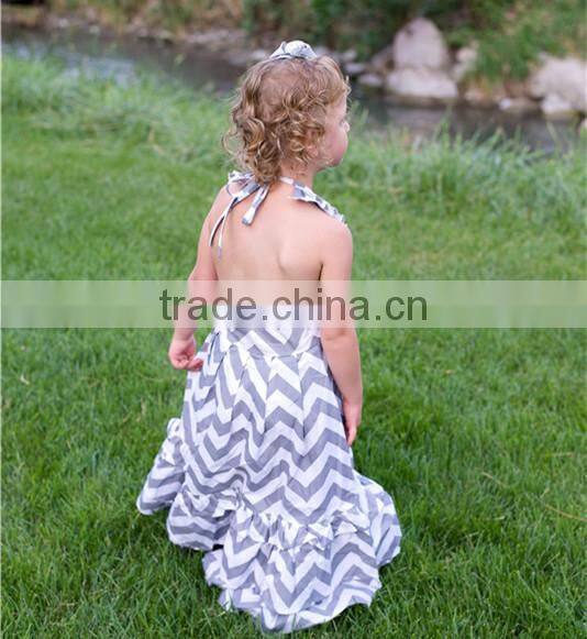 wholesale Fashion baby gilrs long ruffle dress kids party dress