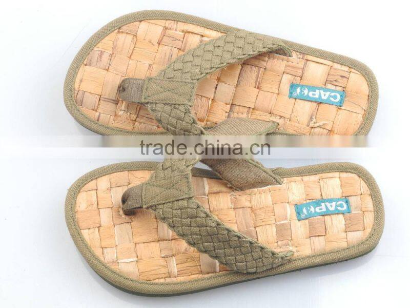 Cork sole slipper, child's summer slipper