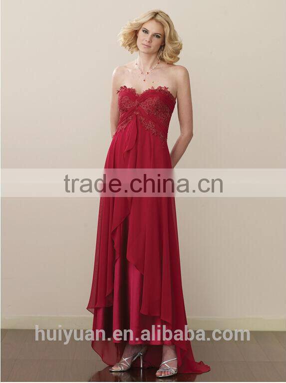 new fashion cap sleeve chiffon lace long evening dress