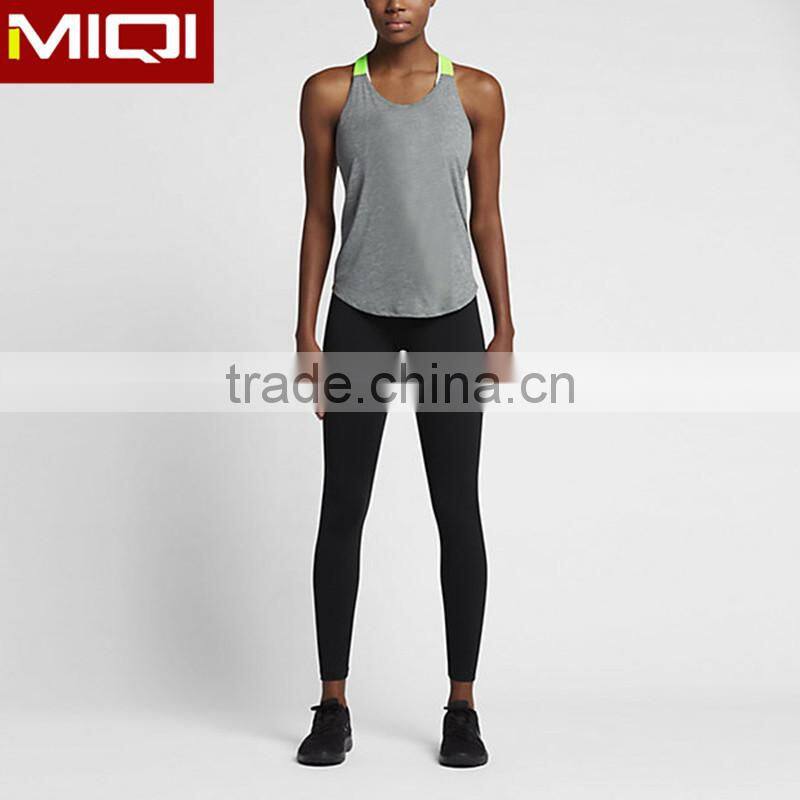 Cheap wholesale top quality women fitness tank top with unique design fitness tank top