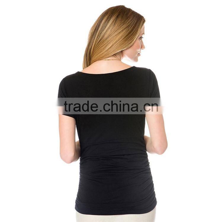 Hot sale blank t shirt for pregnant women modern maternity clothings