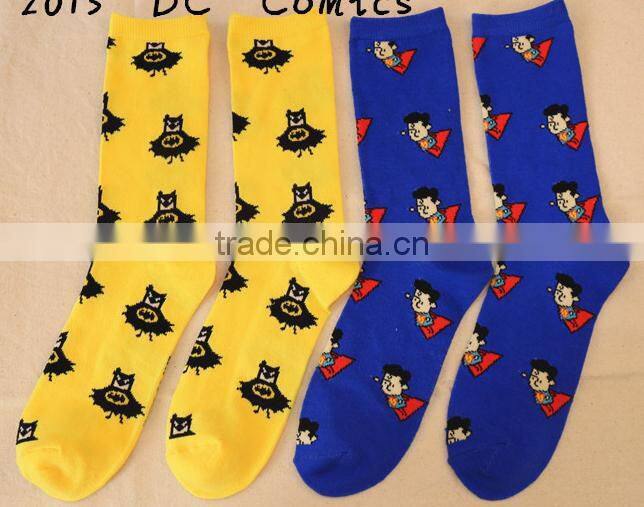 2015 the Avengers personality tide Lovers in tube socks marvel DC series of the same paragraph socks for men and wome EML-9-2042