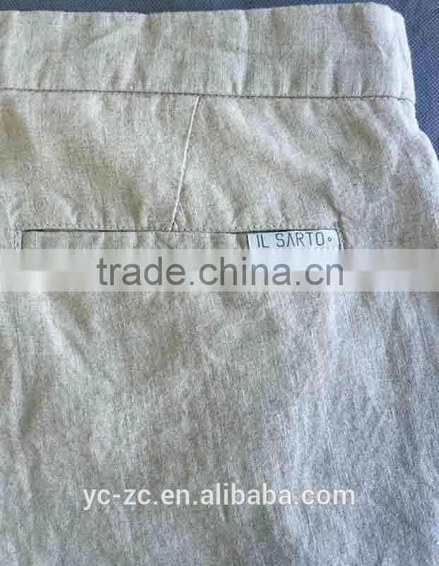 100% linen comfortable men beach shorts