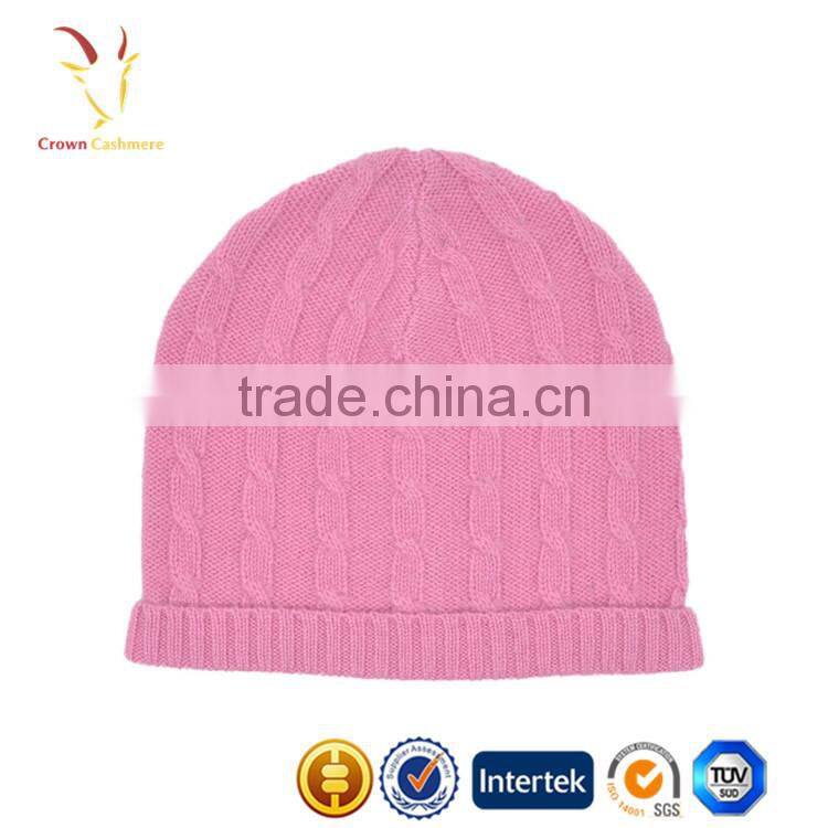 Warm Merino Wool Hat Scarf Attached,Cable Knit Wholesale Hat and Scarf set