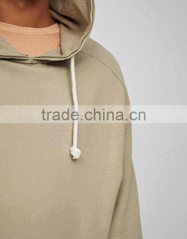 Hip hop style fashion street wear design 3/4 sleeve boy fleece wholesale blank hoodies sweatshirts