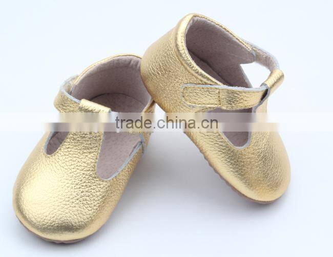 Popular anti-skid handmade soft leather baby shoes