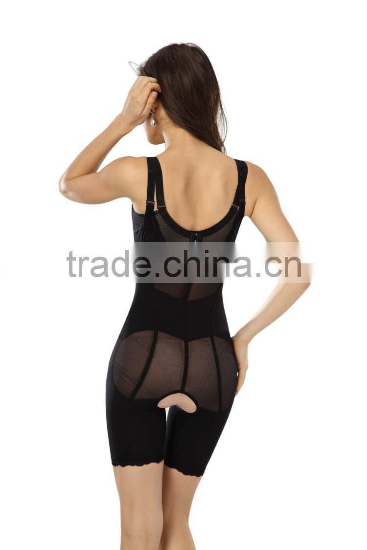 seamless lace flower women fir slim body shaper