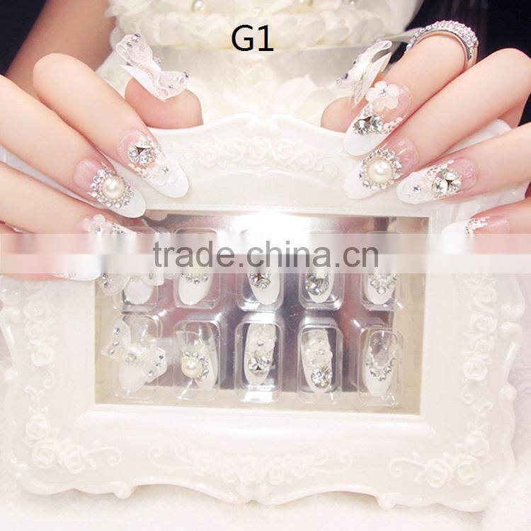 2017 Manicure Artificial Full Nails Art Finished Nails