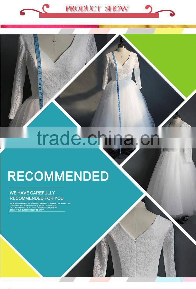 Applique Lace Short Lace Bridal Wedding Dress