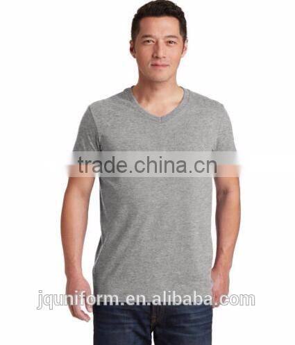 2016 summer promotion plain dyed O-neck short sleeve 160g 100%cotton custom elongated t shirt