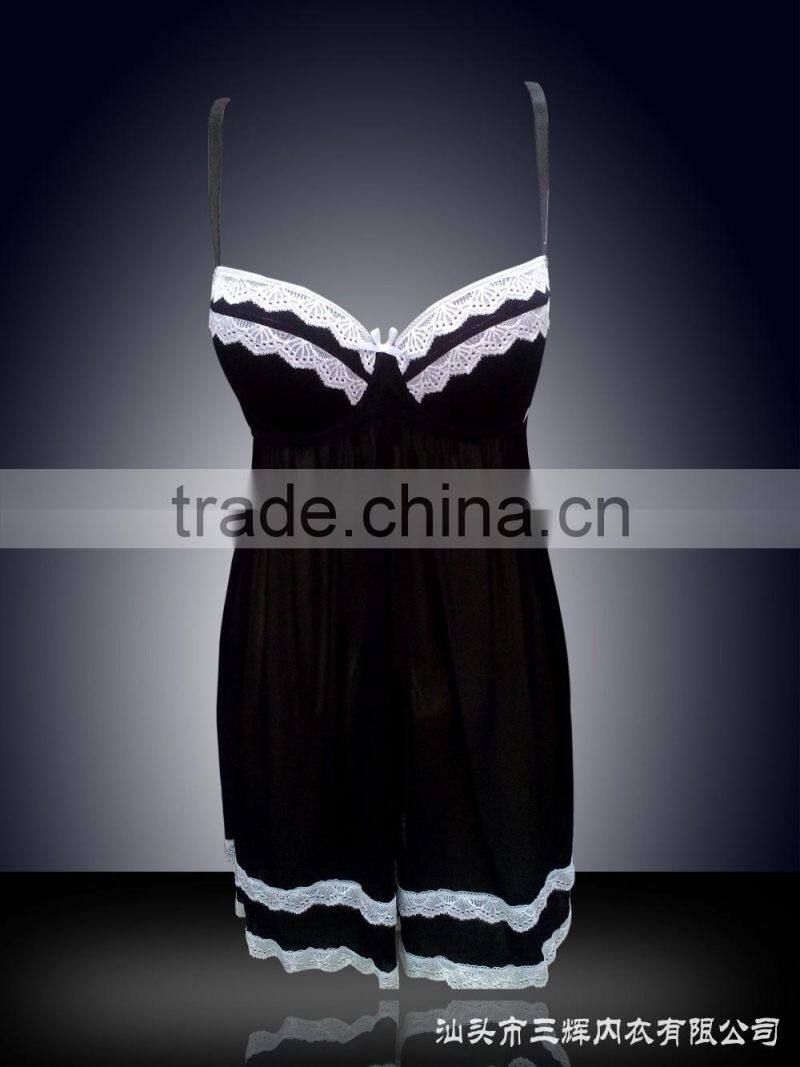 sexy see through sleepwear