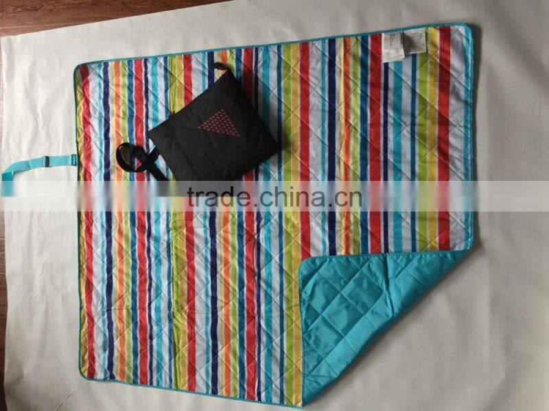 3 in 1 Portable Carry Picnic Waterproof Bag Fleece Blanket