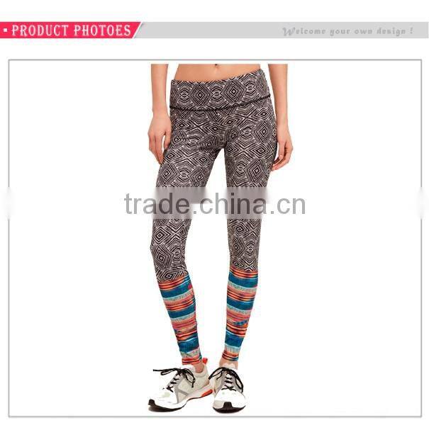 Custom fitness printed compression portola leggings women yoga pants