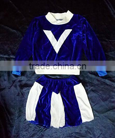 Hot Wholesale superhero superman Cheerleaders costume for girl