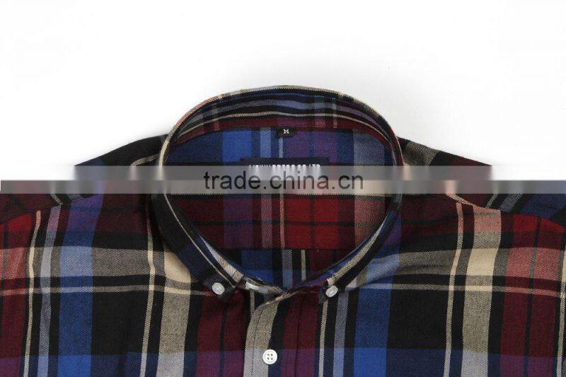 new fashion men dress shirt men causal shirt flannel plaid men shirt 2017